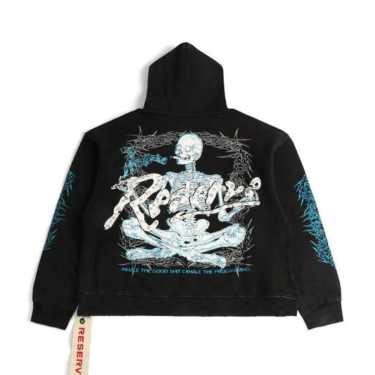 GFTD INHALE EXHALE BLK HOODY