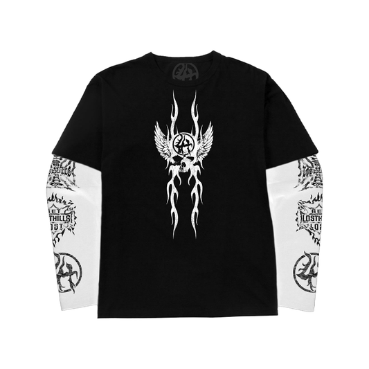 LH LH6001 LONGSLEEVE 2FER ( WAFFLE SLEEVES )