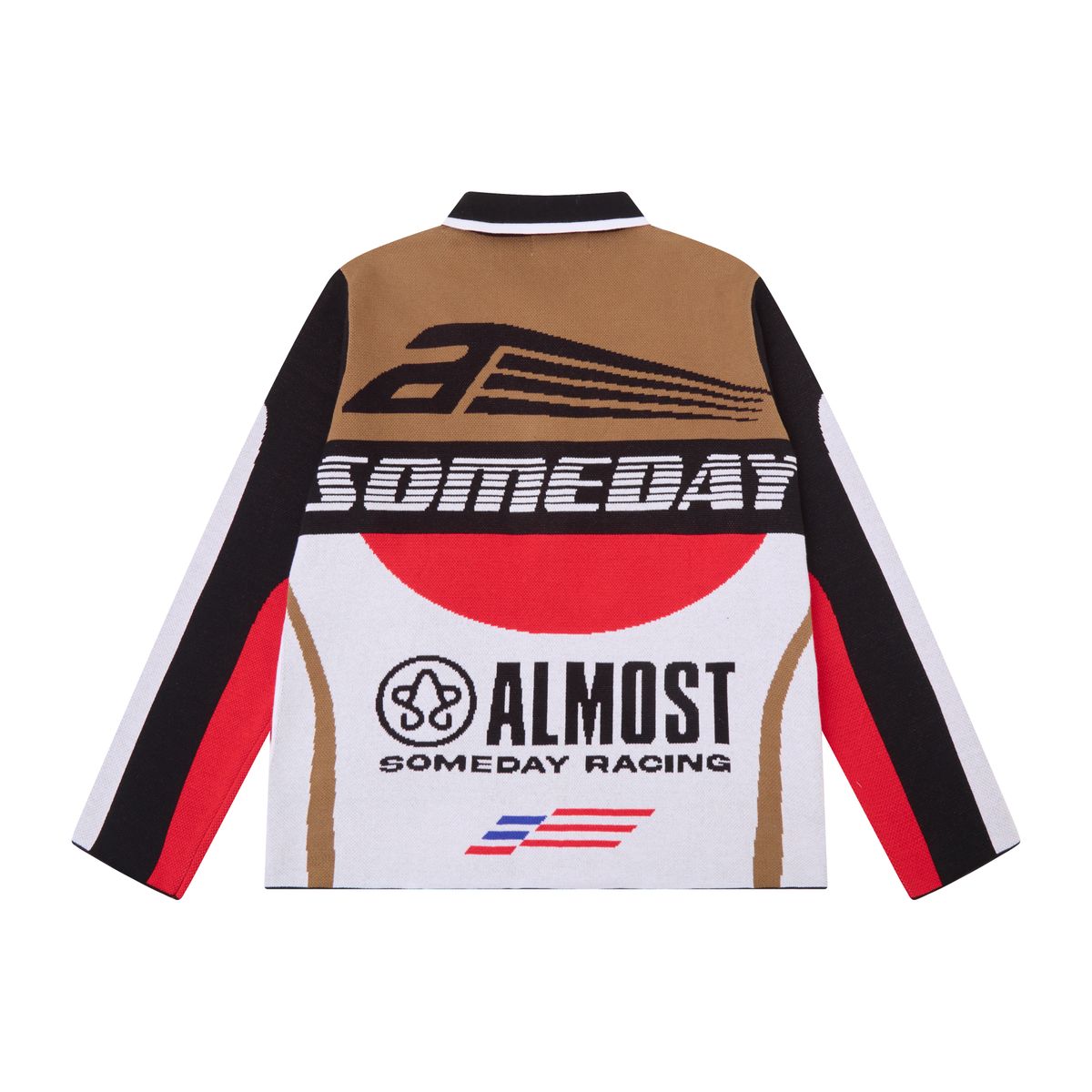 AS MOTO KNIT JACKET - RED