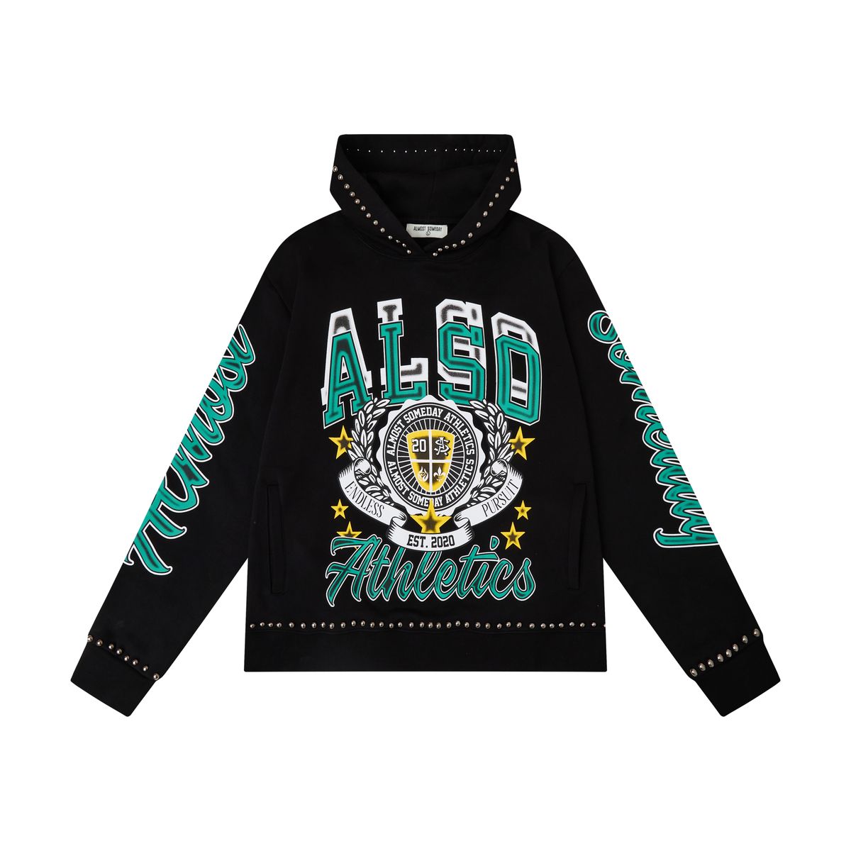 AS SOMEDAY ATHLETICS HOODIE - BLACK