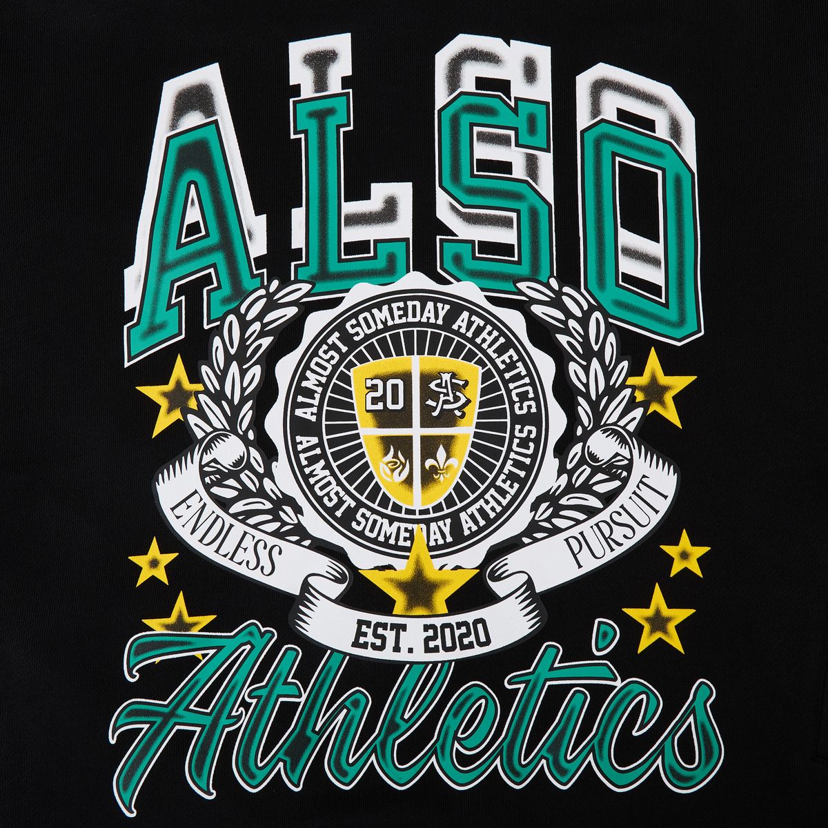AS SOMEDAY ATHLETICS HOODIE - BLACK