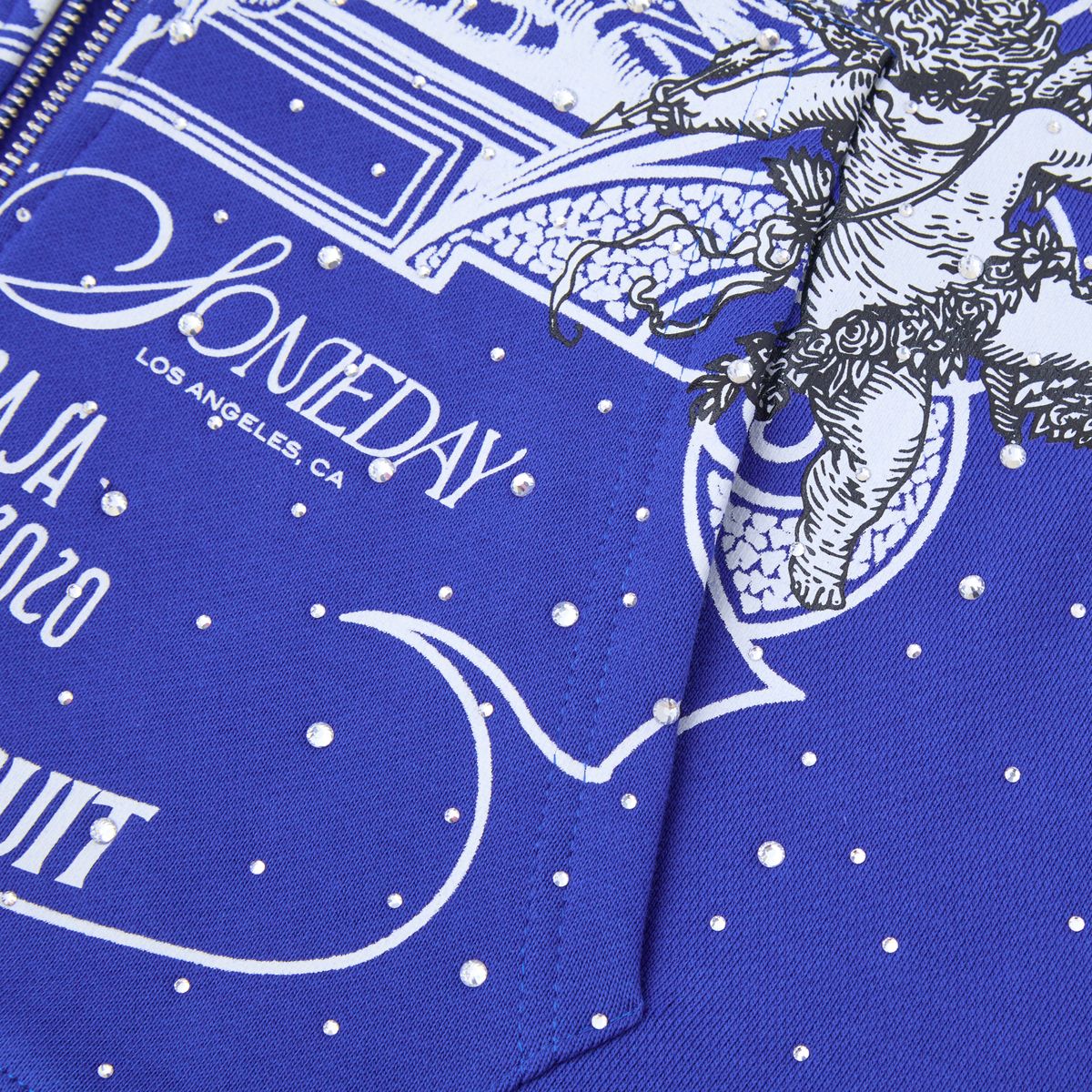 AS LAVISH ZIPUP HOODIE - BLUE