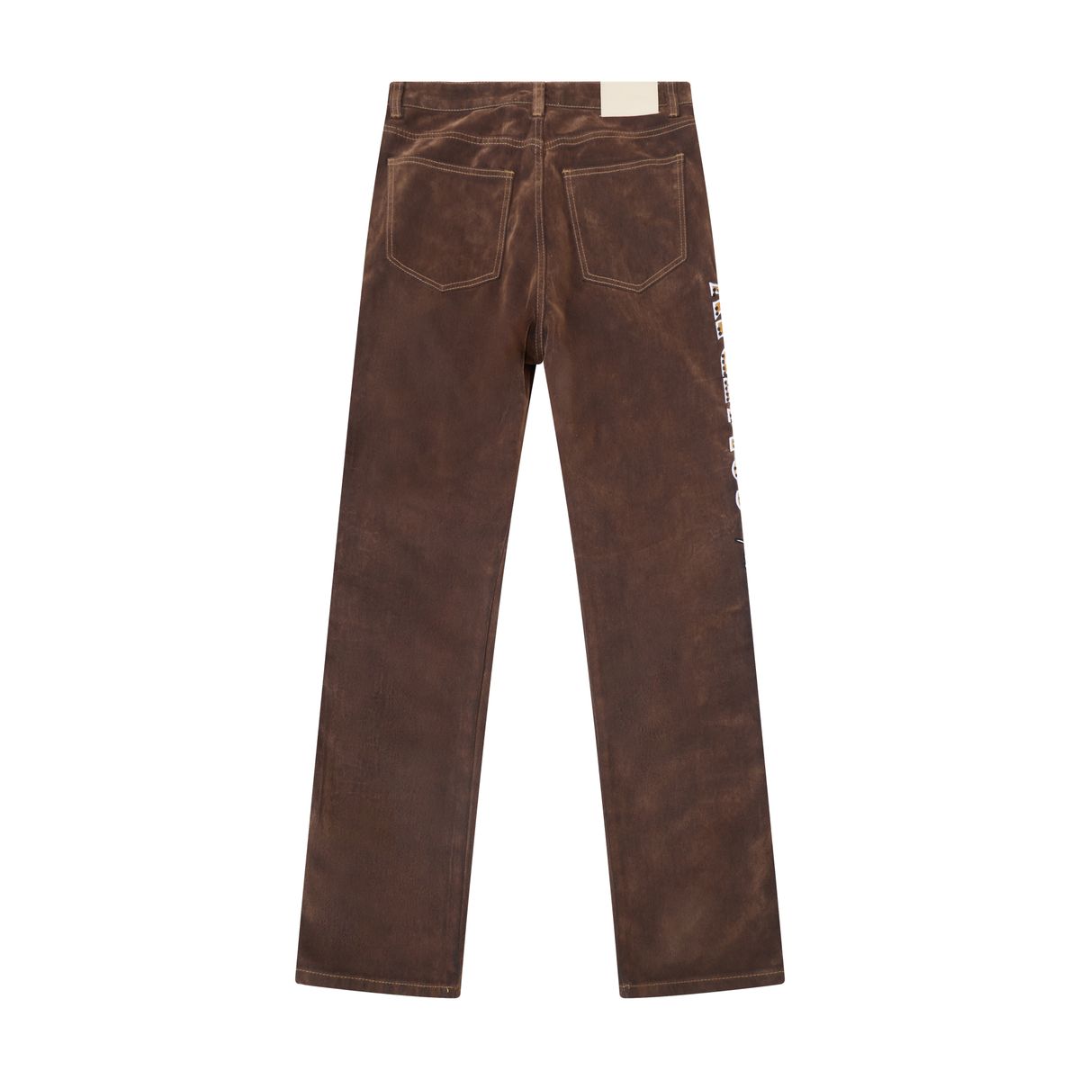 AS UPSCALE VELOUR PANTS - BROWN