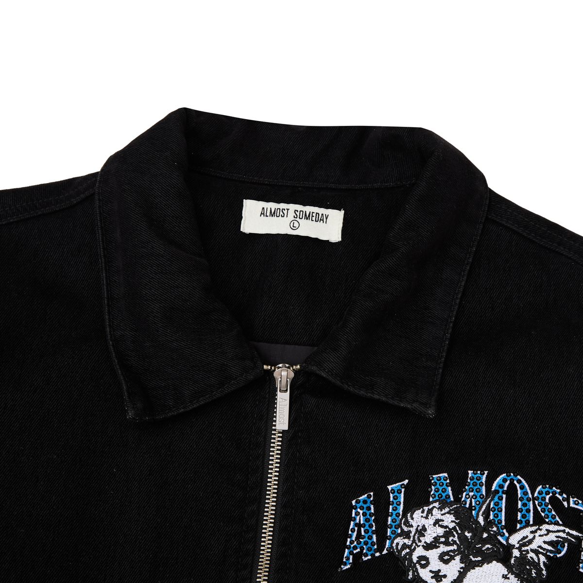 AS UPSCALE VELOUR JACKET - BLACK