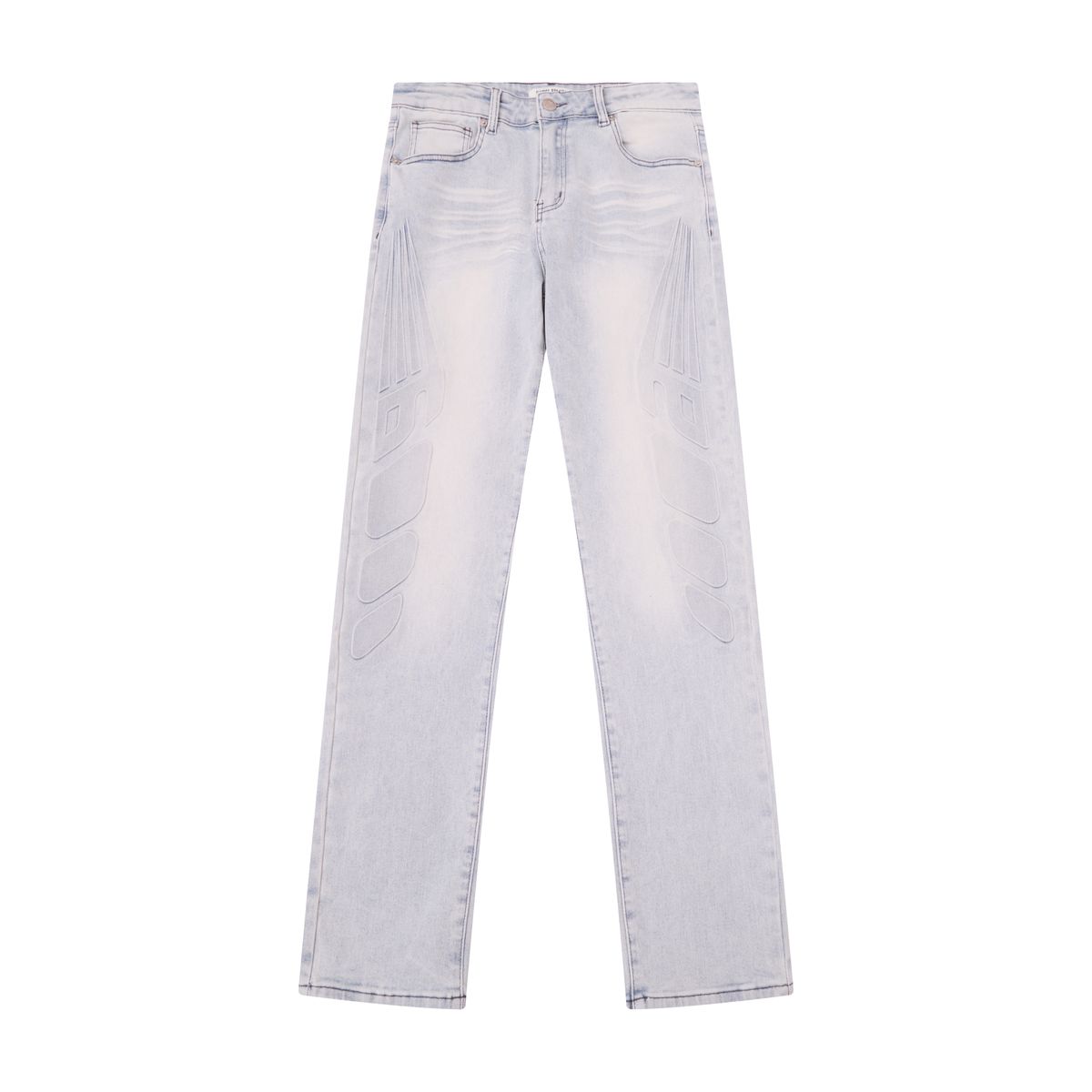 AS MOTO EMBOSSED JEANS - BLUE