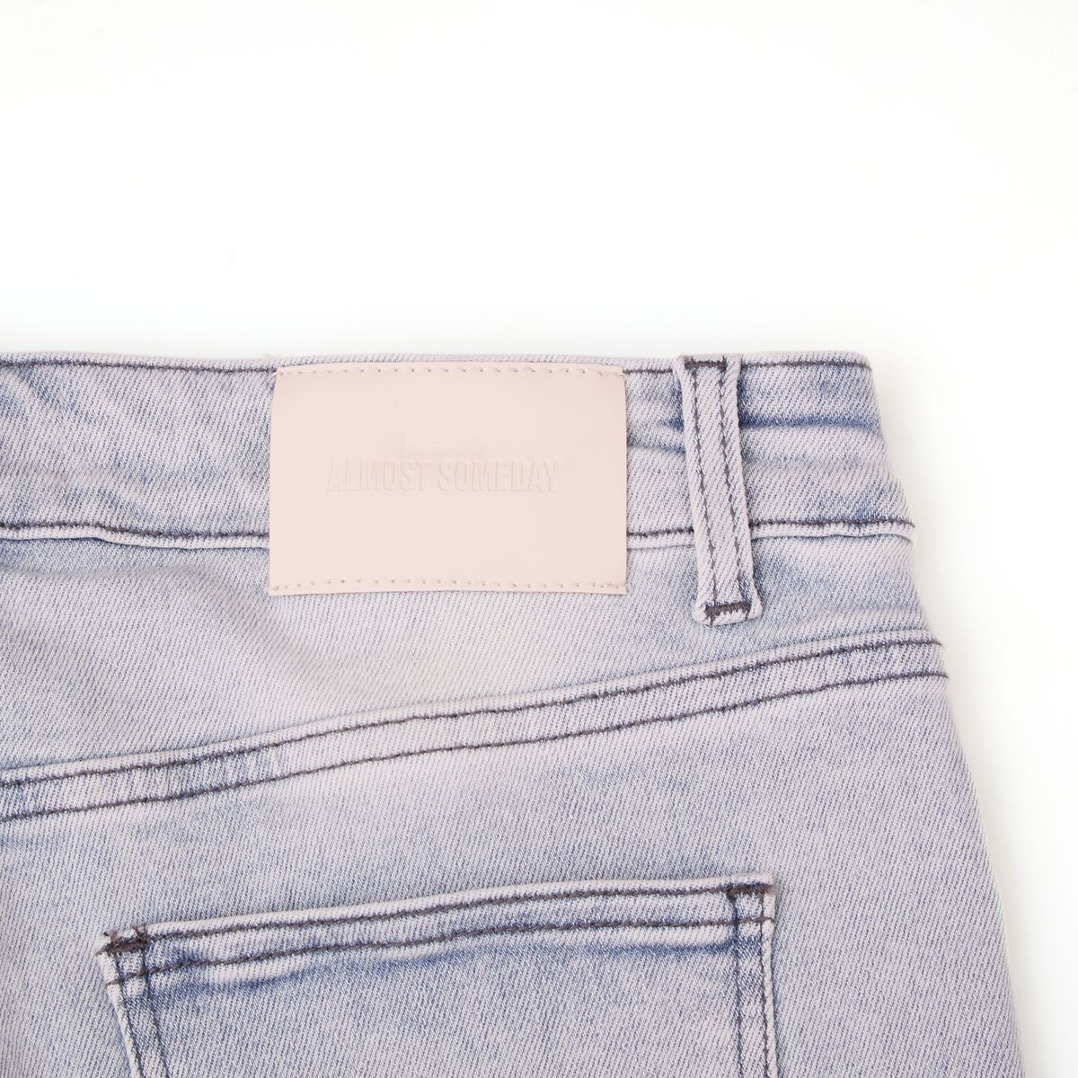 AS MOTO EMBOSSED JEANS - BLUE