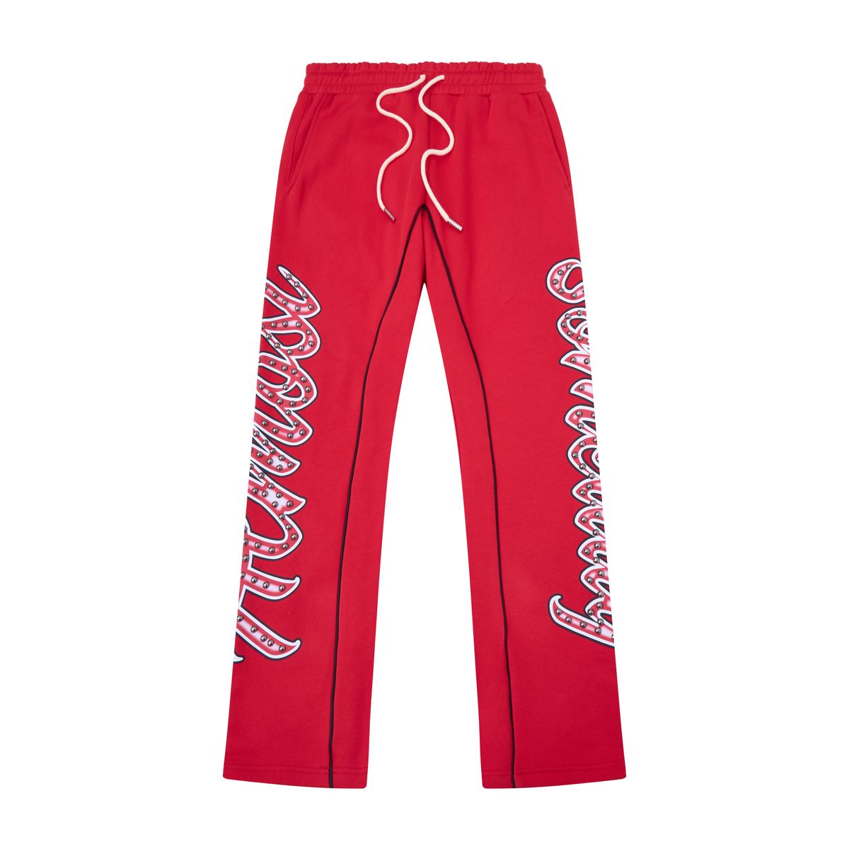 AS  ZEPPLIN FLARE BOTTOMS - RED