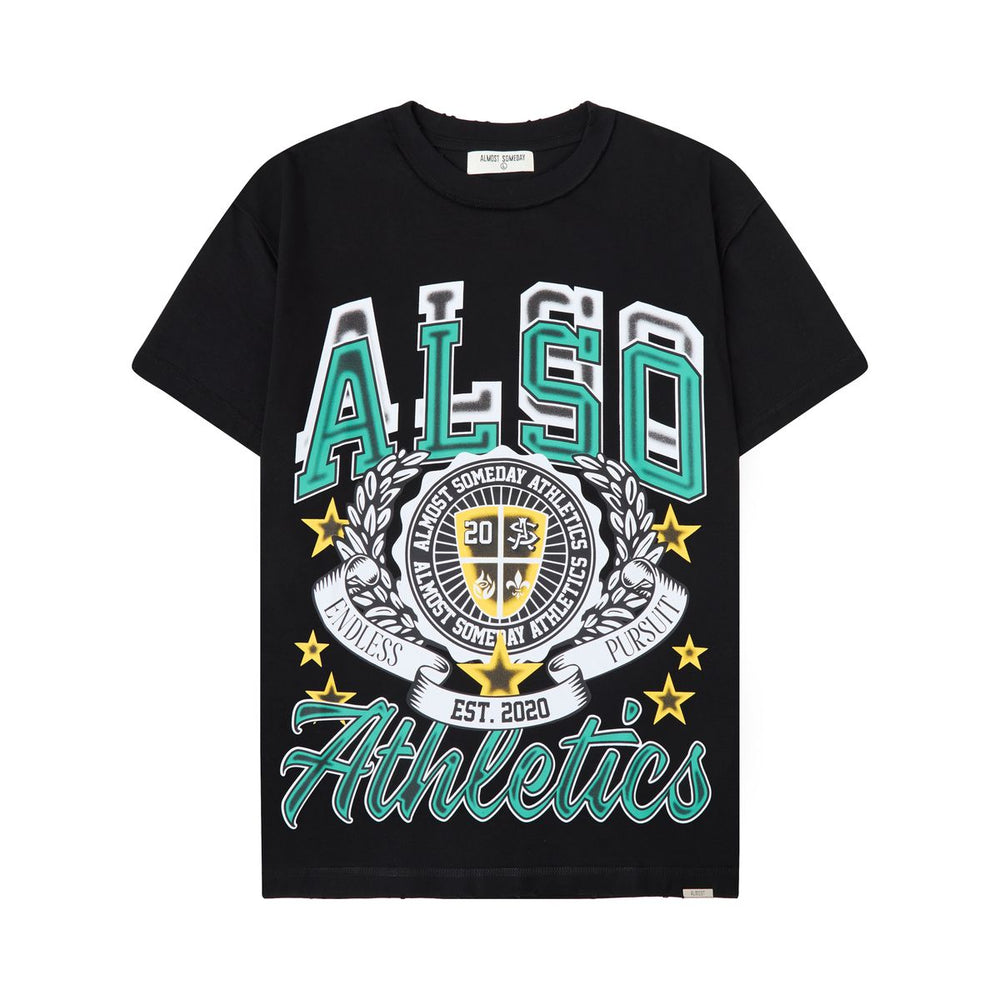 AS SOMEDAY ATHLETICS TEE - BLACK