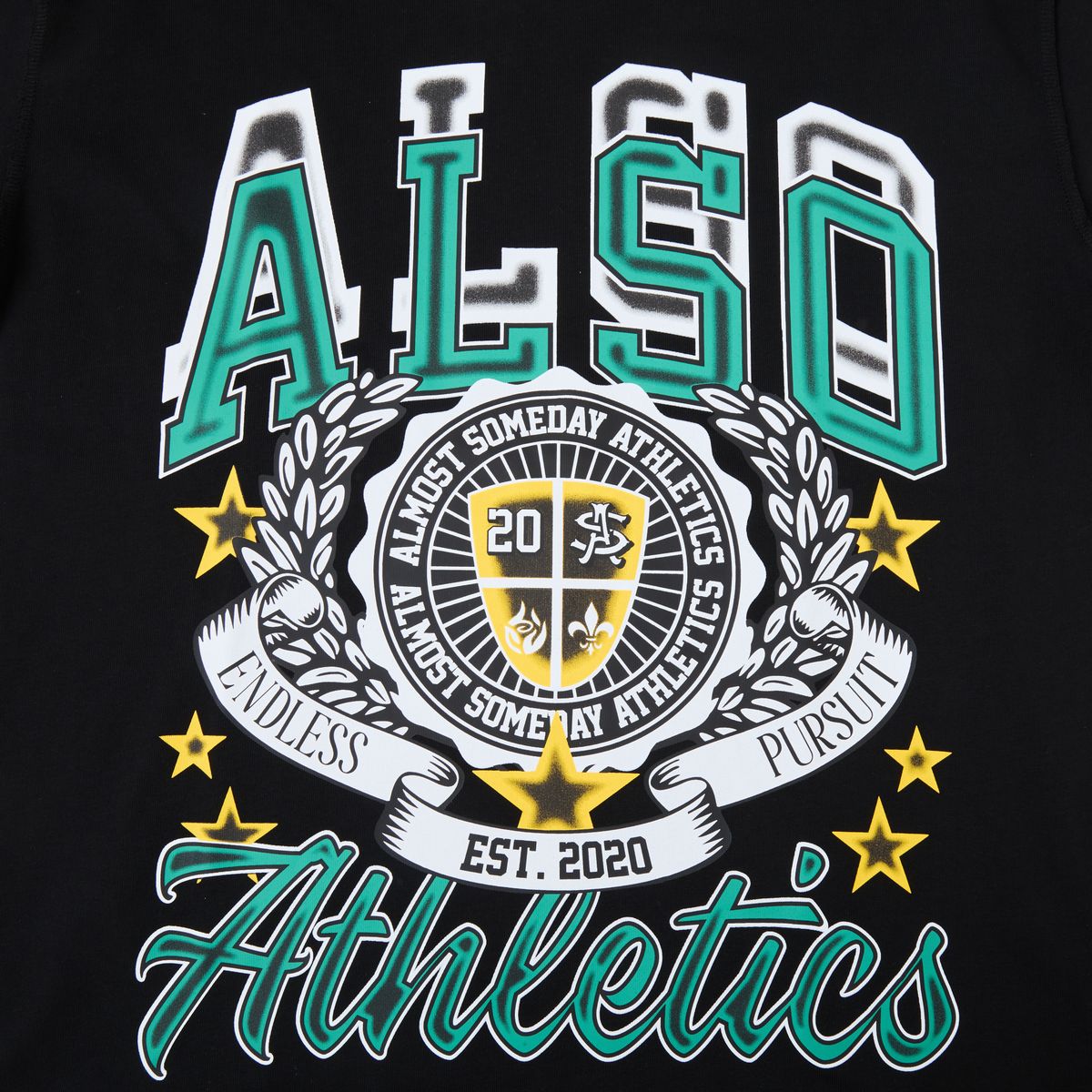 AS SOMEDAY ATHLETICS TEE - BLACK