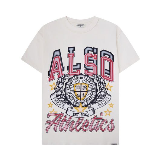 AS SOMEDAY ATHLETICS TEE - CREAM