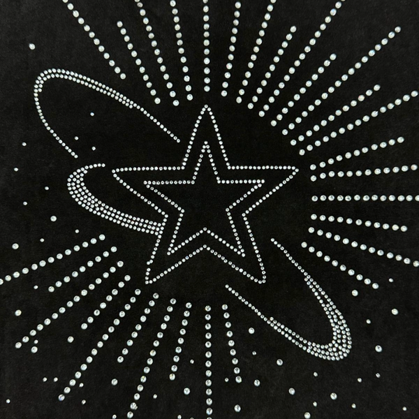 RVR "CLUB" BLACK CROP TEE