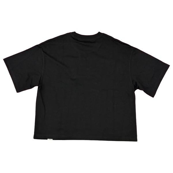 RVR "BE RICH" BLACK CROP TEE