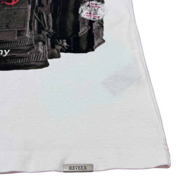 RVR "VEST" WHITE TEE