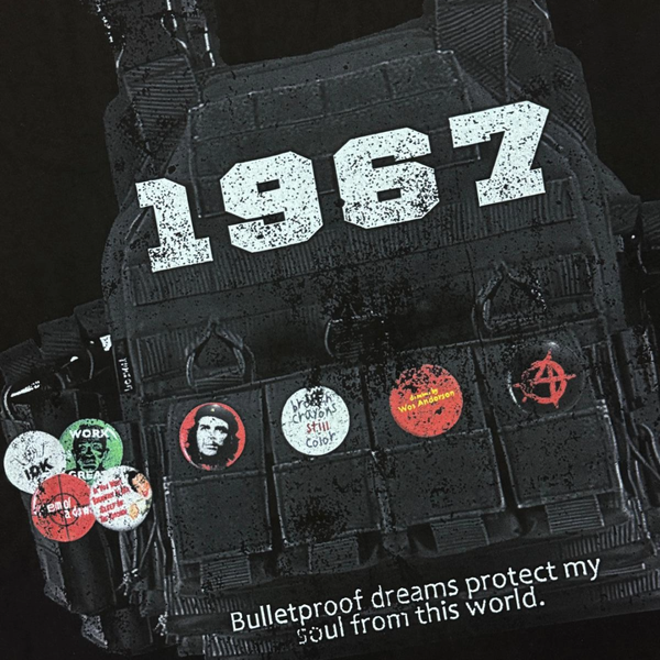 RVR "VEST" BLACK TEE