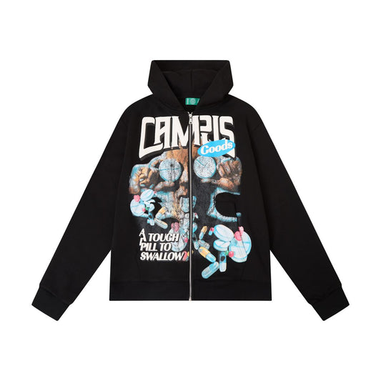 CAMPUS BITTER DOSE ZIP-UP HOODIE