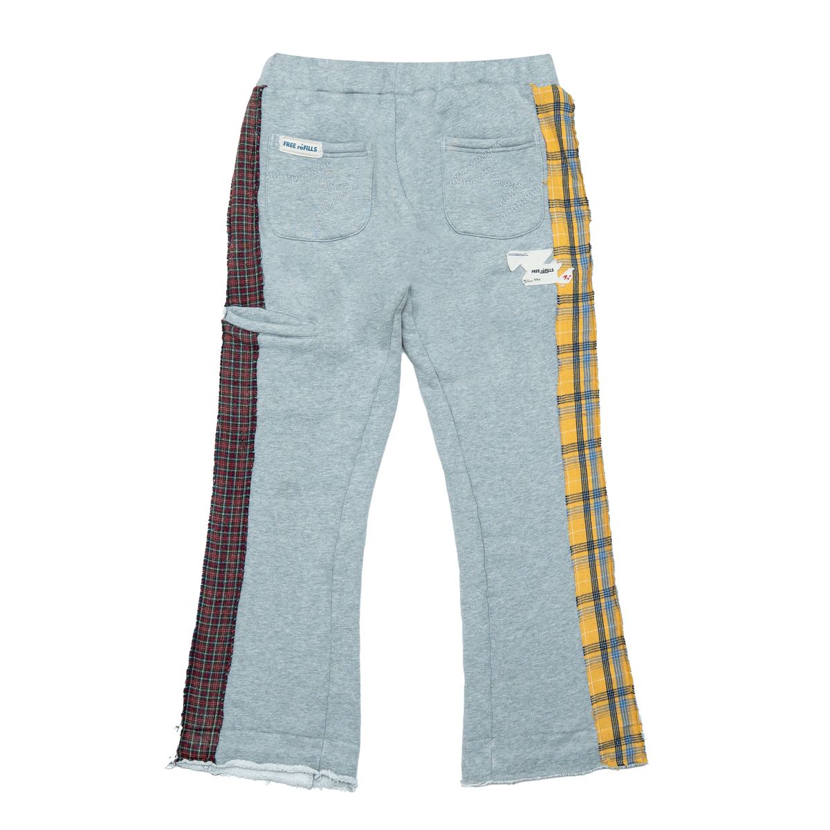 FR GREY MULTI FLANNEL FLARE SWEATPANTS