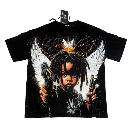 RVR "FALLEN YOUTH" JET BLACK TEE