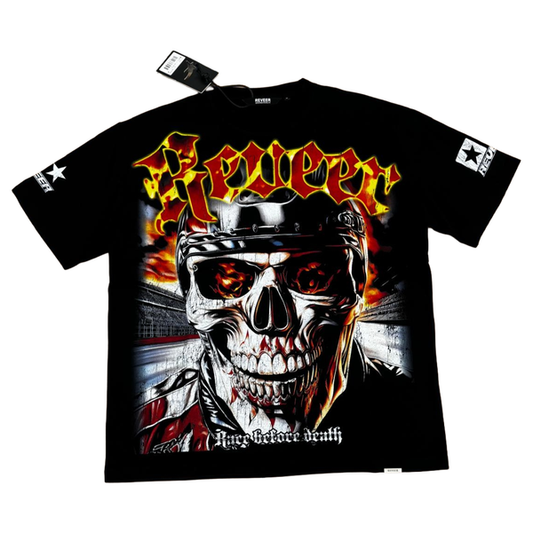 RVR "RACE BEFORE DEATH" JET BLACK TEE