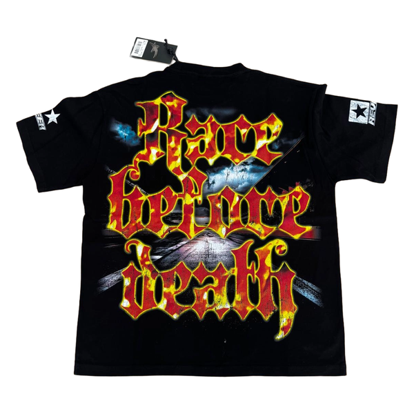 RVR "RACE BEFORE DEATH" JET BLACK TEE
