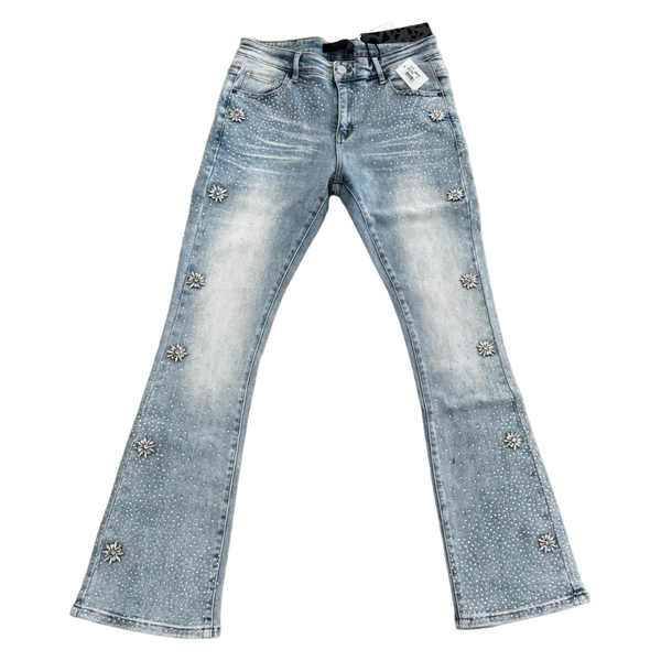 RVR "SNOWFALL" STACKED DENIM