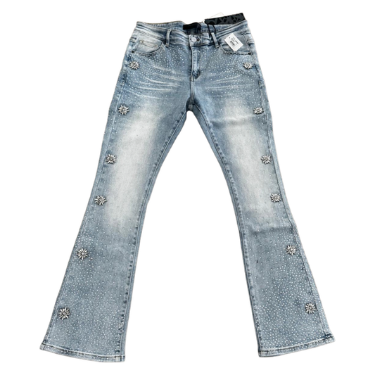 RVR "SNOWFALL" STACKED DENIM