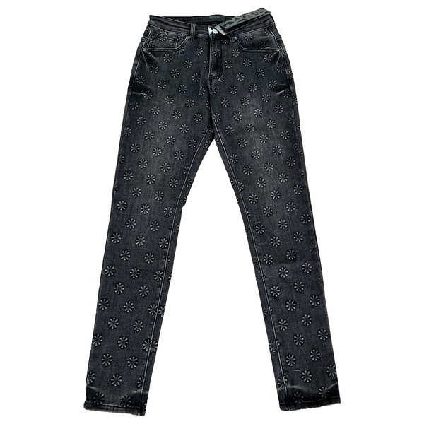 RVR "BLOOM" BLACK WASH DENIM