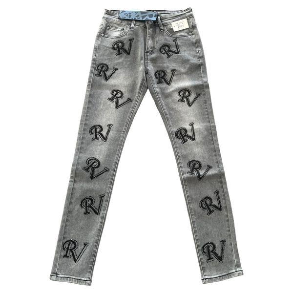 RVR "RV" LT GREY DENIM