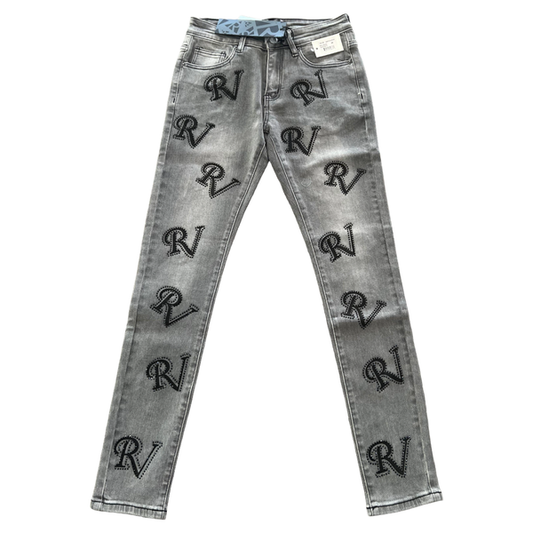 RVR "RV" LT GREY DENIM