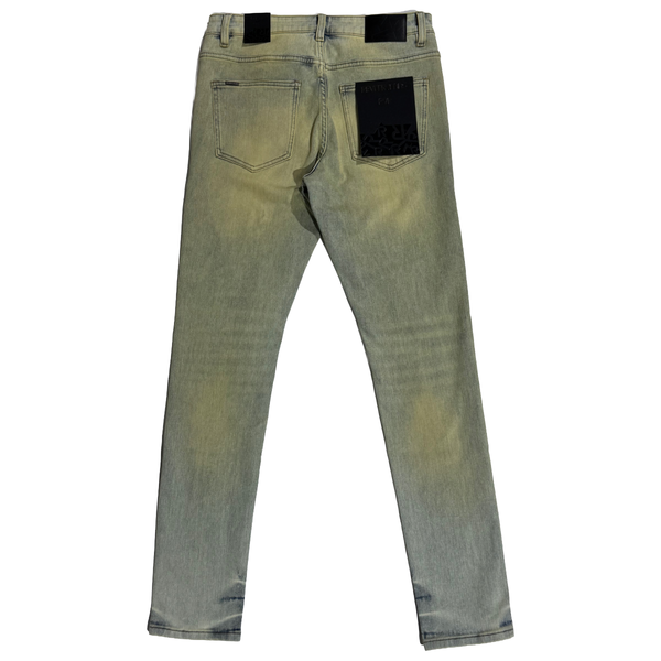 RVR "CORE" BLUE N YELLOW WASH SKINNY DENIM (JF-06)