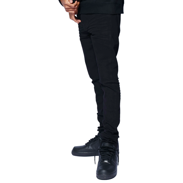 RVR "CORE" JET BLACK SKINNY DENIM (JF-02)