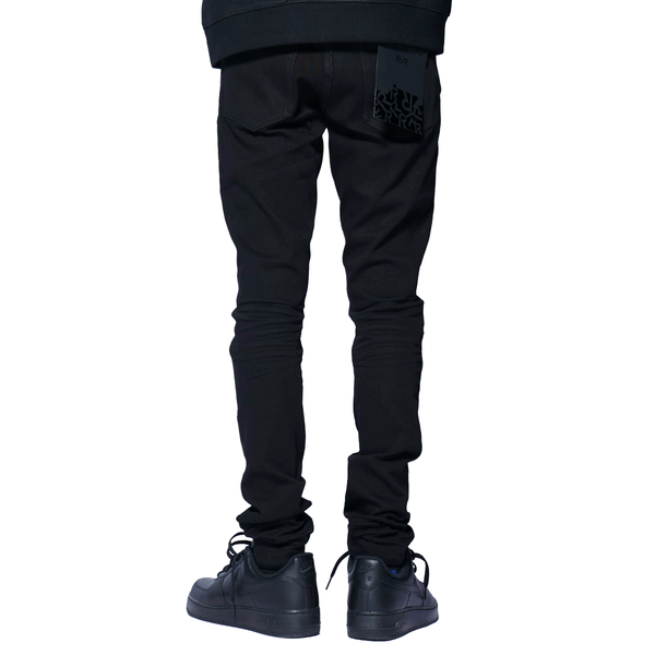 RVR "CORE" JET BLACK SKINNY DENIM (JF-02)