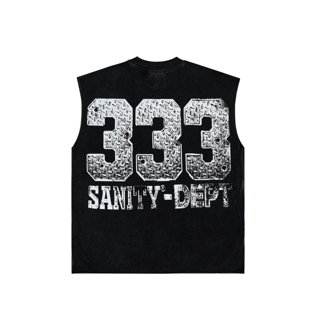 SANITY "CHAINFALL" BLK SLEEVELESS