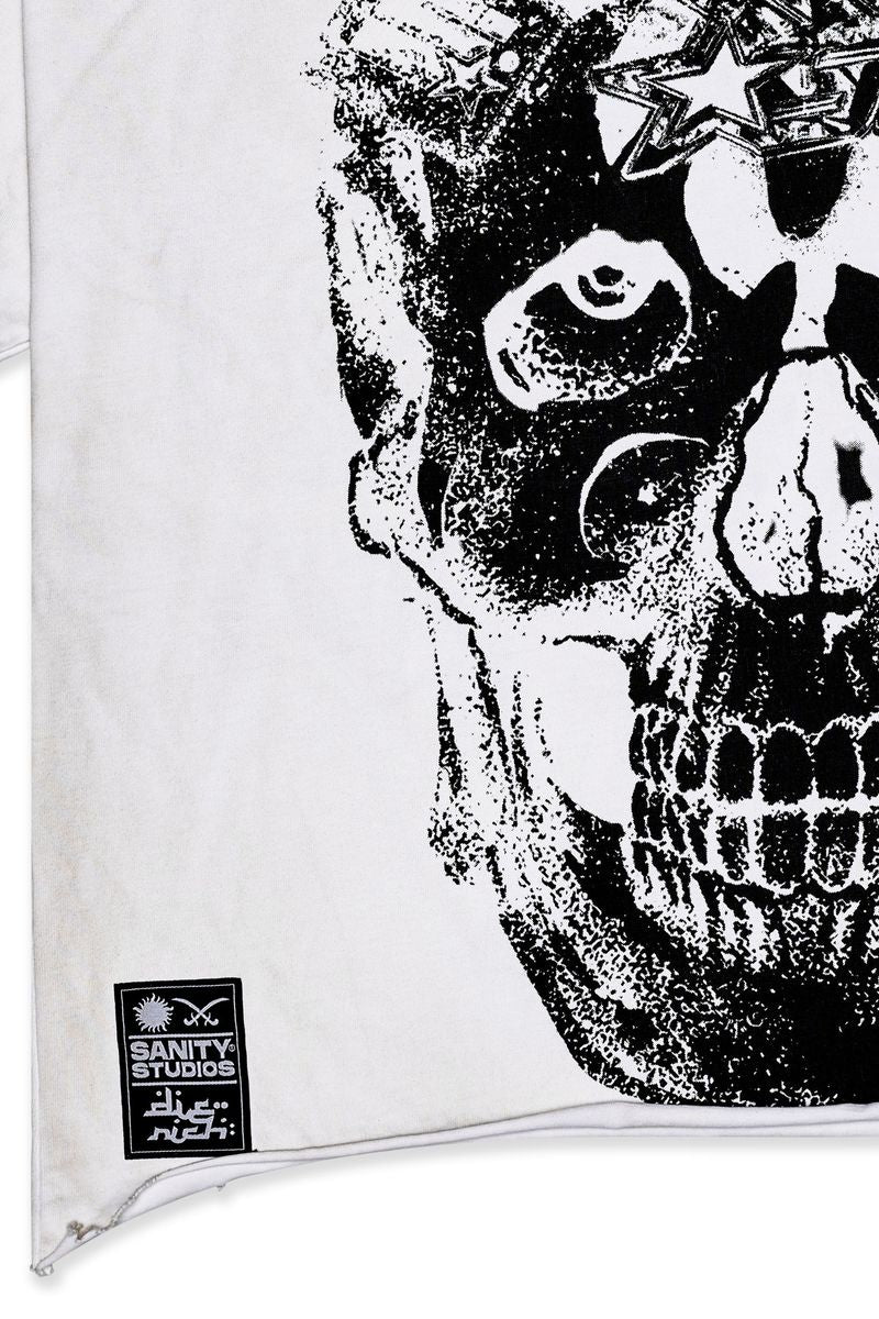 SANITY "CHAINFALL" WHITE TEE