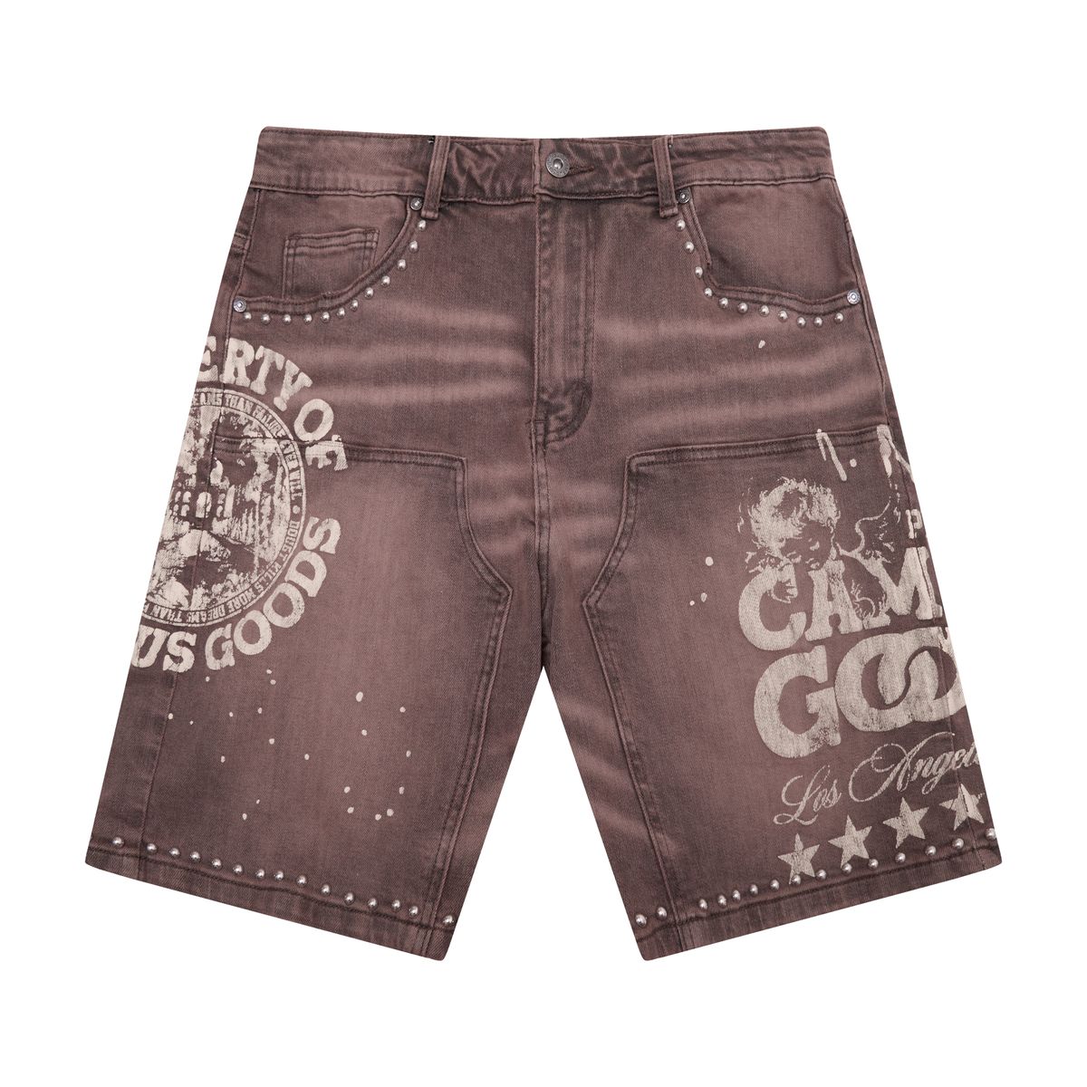 CAMPUS 'SERAPH' DENIM JORTS (BROWN)