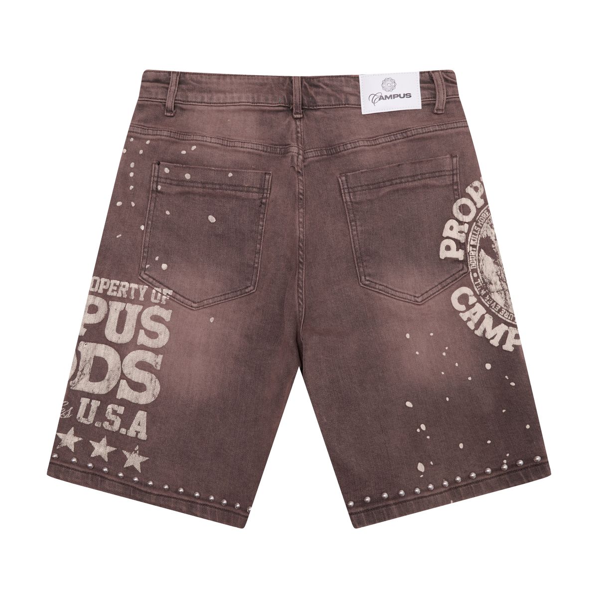 CAMPUS 'SERAPH' DENIM JORTS (BROWN)