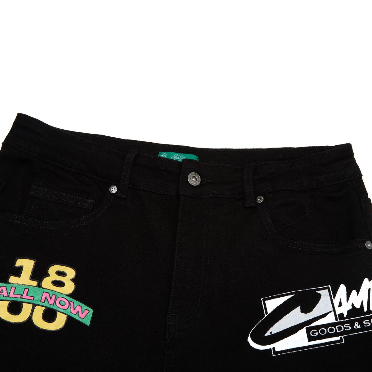 CAMPUS 'VICE' DENIM JORTS (BLACK)