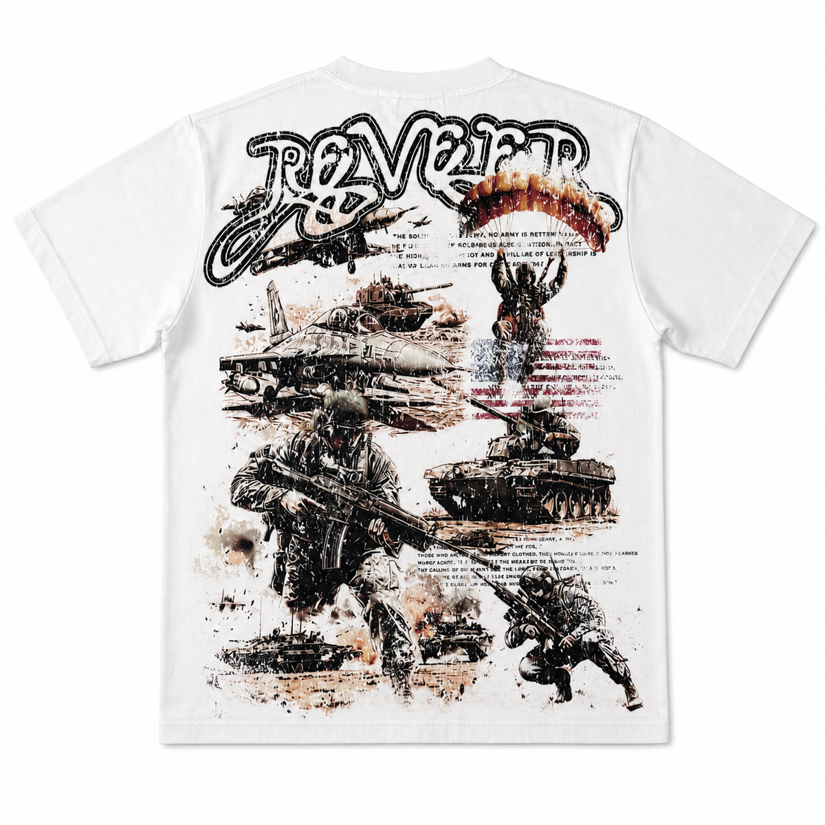 REVEER 'FRONTLINE' TEE (WHITE)