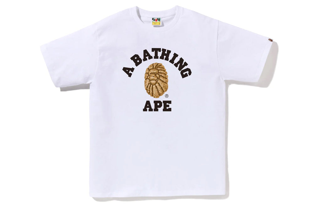 BAPE JEWELS COLLEGE TEE WHT