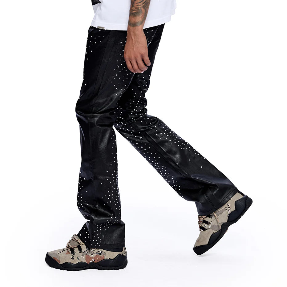 RVR "COSMIC DRIP" WAX STACKED DENIM