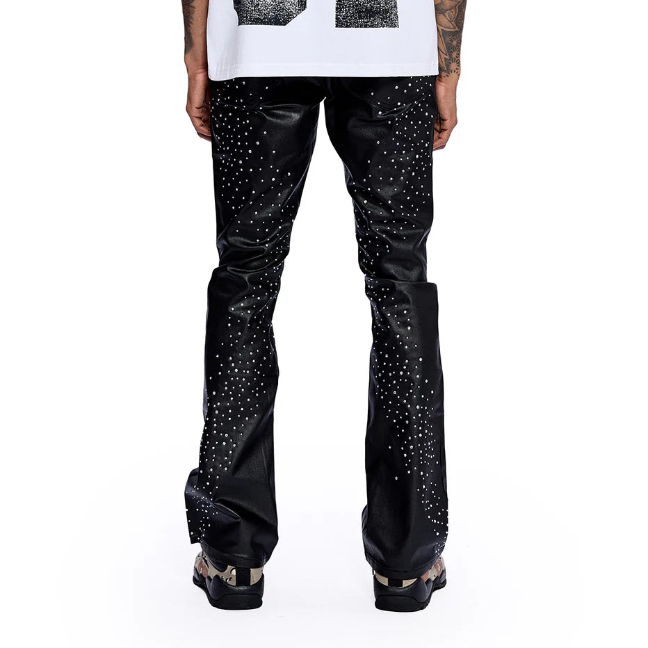 RVR "COSMIC DRIP" WAX STACKED DENIM