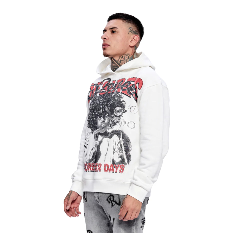 RVR "FOREVER DAYS" WHITE HOODIE