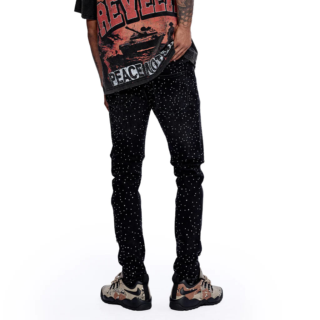 RVR "NEBULA" BLACK WASH DENIM