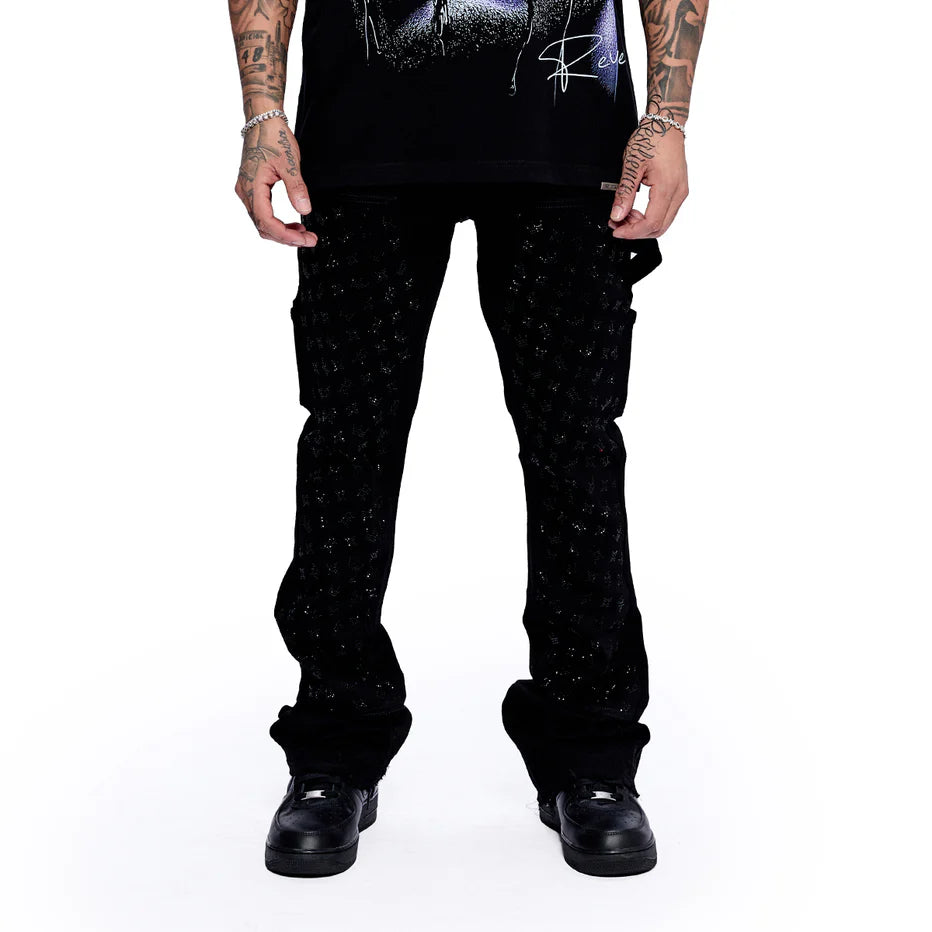 RVR "FROSTBITE" CARPENTER STACKED DENIM