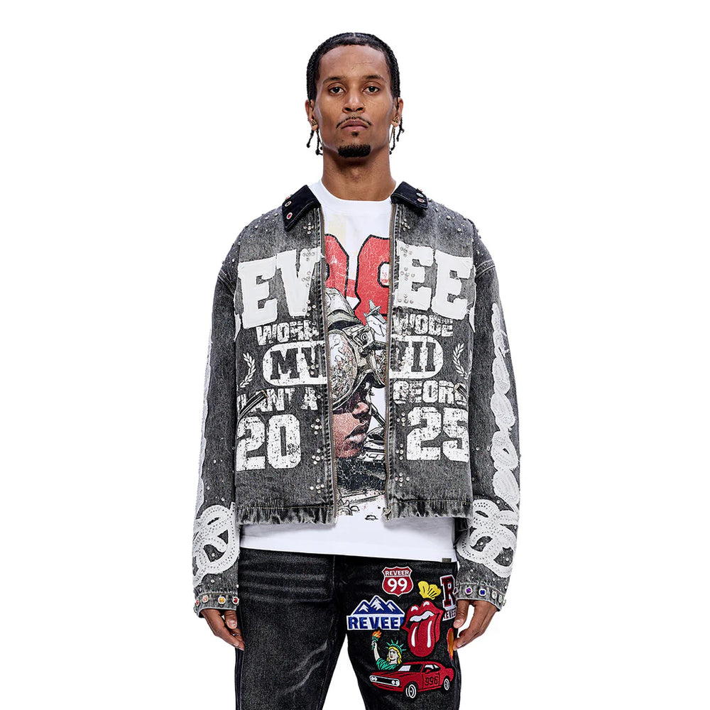 RVR "LEGACY" GREY DENIM JACKET