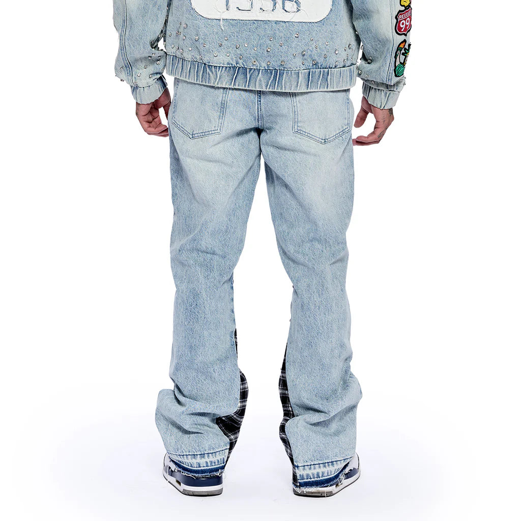 RVR "HERITAGE" BLUE FLARE DENIM