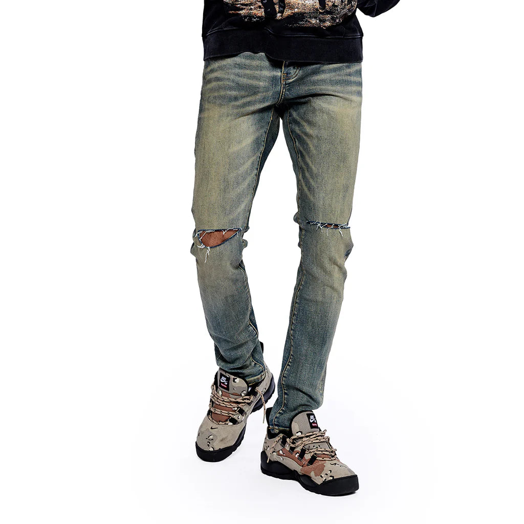 RVR "CORE" VINTAGE BLUE SKINNY DENIM (JC-05)