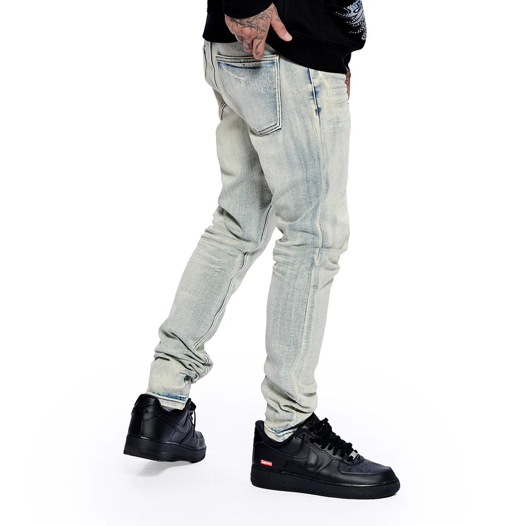RVR "CORE" LT BLUE WASH SKINNY DENIM (JF-04)