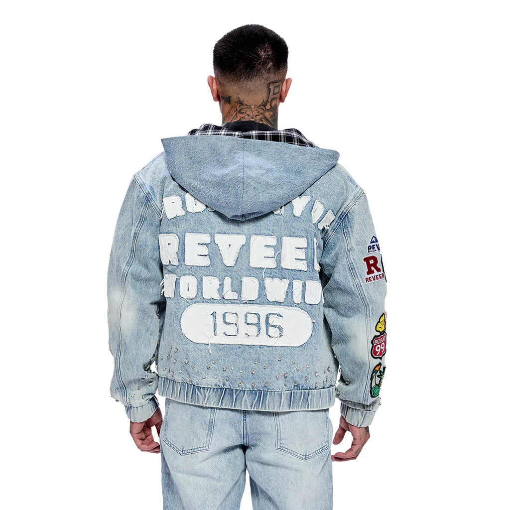 RVR "HERITAGE" BLUE DENIM HOODIE