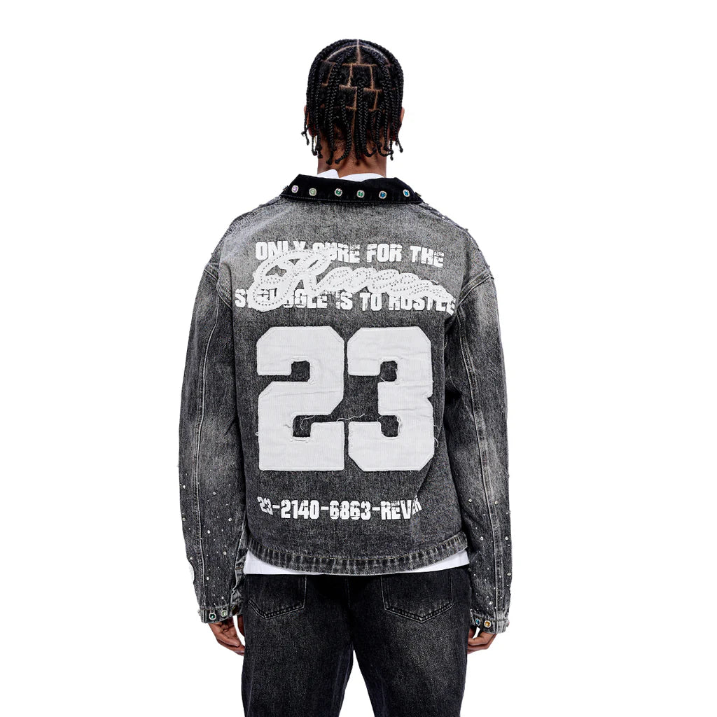 RVR "LEGACY" GREY DENIM JACKET