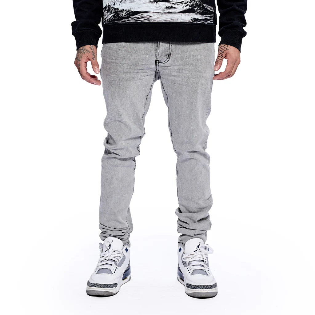 RVR "CORE" ICE GREY SKINNY DENIM